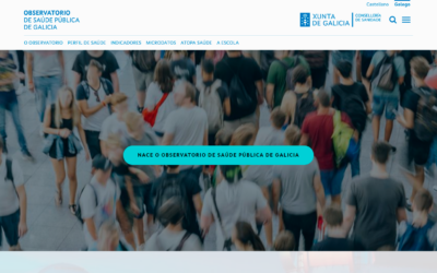 La Consellería de Sanidade y el SERGAS lanzan el Observatorio de Salud Pública de Galicia, un desarrollo web realizado con la colaboración de Balidea