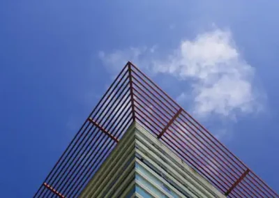 Fachada del edificio Witland, en donde se encuentra la oficina de Balidea en Santiago de Compostela